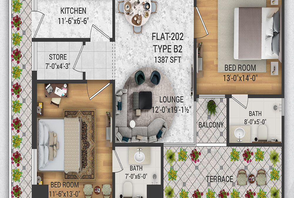 2 Bedroom apartment Type B-2